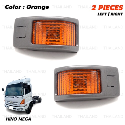 Pair Signal Lamp Door Fits Hino Mega Ranger 500 Mega 700 Profia 2001 - 2017 - Picture 2 of 10