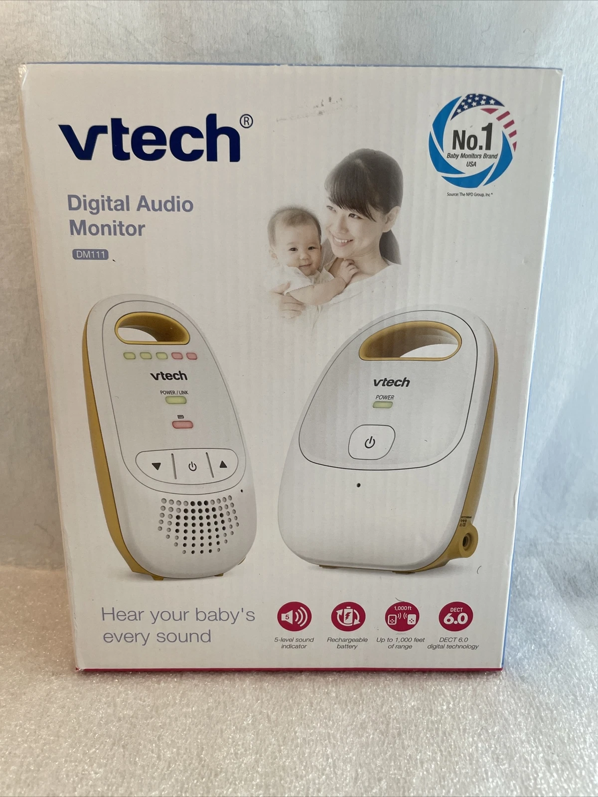 VTech DM111 Audio Baby Monitor with 1 Parent Unit Rechargeable Battery