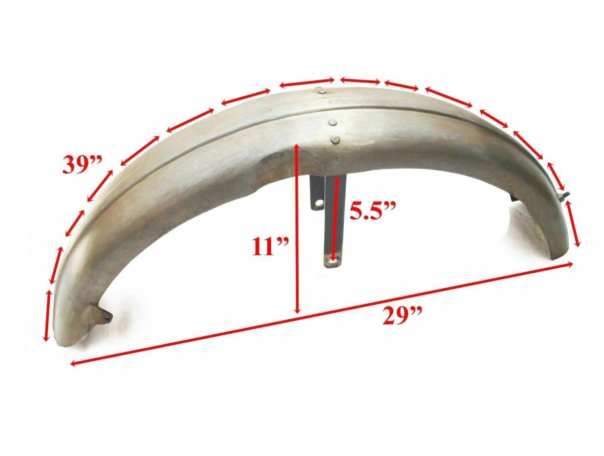 Fits For Vintage Triumph 5T Speed Twin Raw Steel Front Mudguard