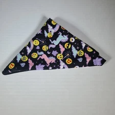 Blue Bandana with Unicorns, Rainbows & Smiley Faces/Emojis