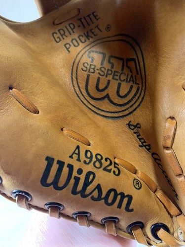 Wilson Softball Glove A9825 Fieldmaster SB Special RHT Vintage Leather Korea - Picture 3 of 10
