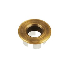 Sink Basin Trim Overflow Cover Brass Insert in Hole Round Caps Antique brass