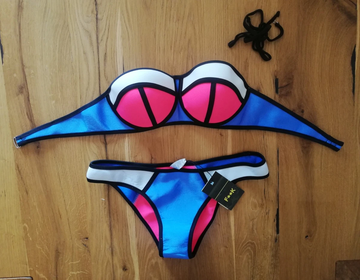 Costume Bikini Intero Push Up Donna &ndash; Slip A Stringhe E Fiori &ndash; Taglie Comode Modello A8911