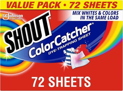 Shout Color Catcher Sheets for Laundry, Allow Mixed 72 Count (Pack of 1) 