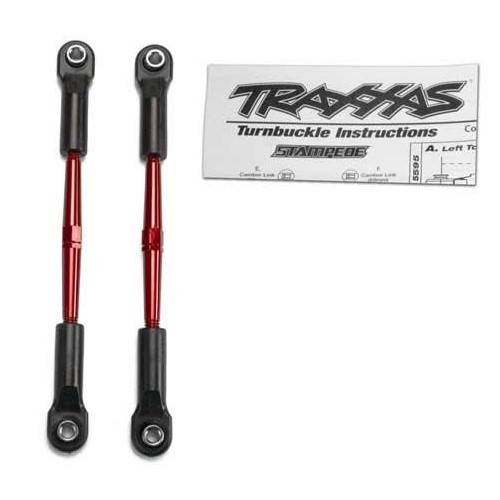 Traxxas 2336X Red Aluminum 61mm Turnbuckle Toe Links - Stampede XL