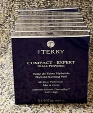 By Terry Compact Expert Dual powder ~Mat & Glow , 0.17 oz. ~CHOOSE SHADE... NIB