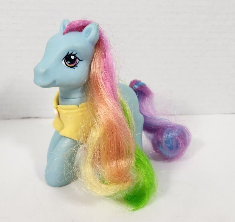 Cruscotto arcobaleno My Little Pony 2007 con giacca gialla