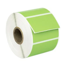 ZEBRA 2.25 x 1.25 GREEN Color Direct Thermal Labels 2 Rolls LP2824 ZP450 LP2844