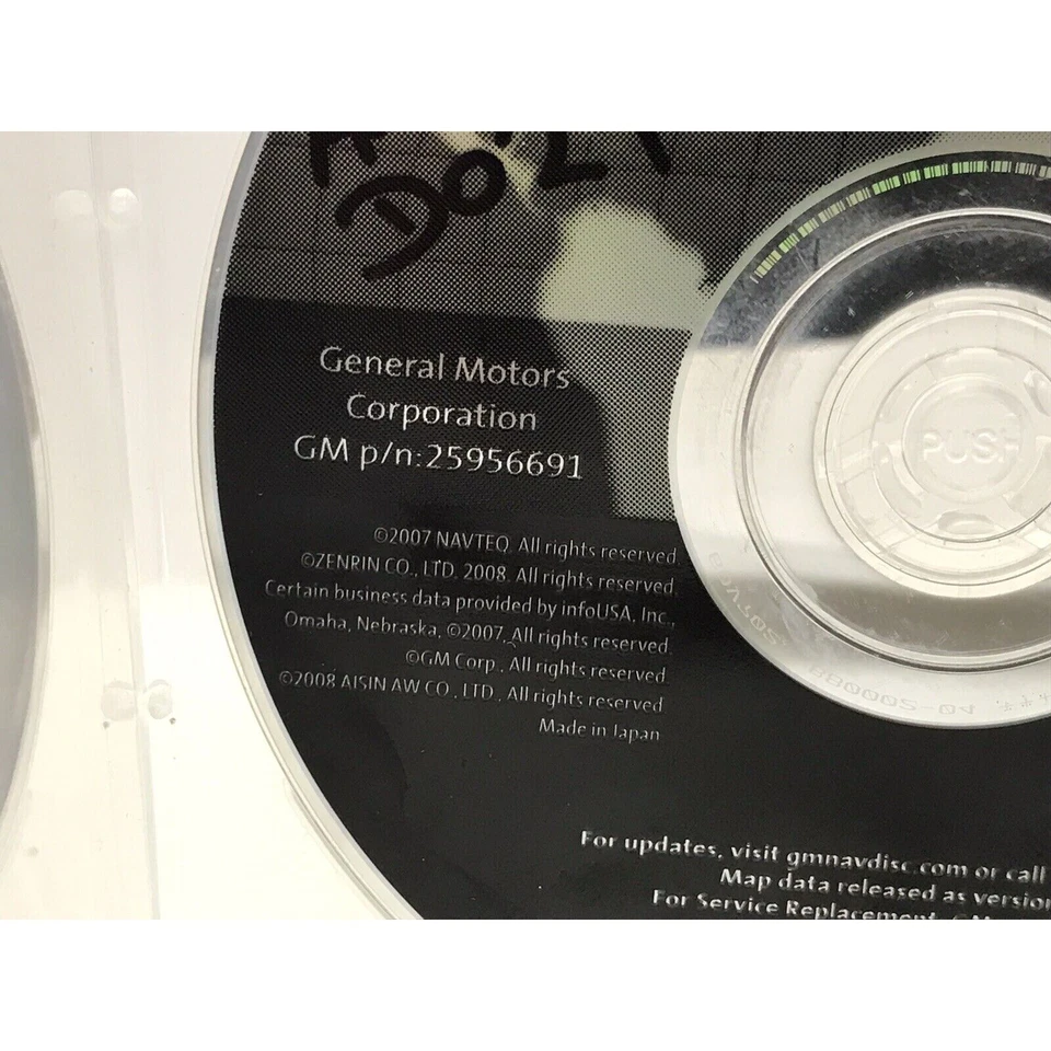 NAVIGATION SYSTEM MAP DVD USA/CANADA P/N 25956691 VERSION 7.3 "D029" - Image 2 of 4