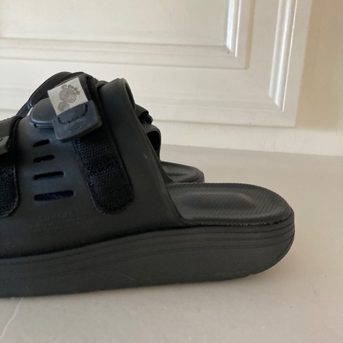 NWOT Suicoke Free People Urich Foam Hook & Loop Slides Black Sz 6 - Picture 3 of 6