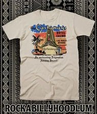 Retro Tiki Art Tee T Shirt Cotton Mug Bar Castaways Las Vegas Hotel Casino