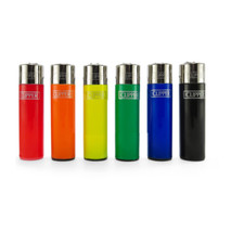 6x Clipper Solid Colors Lighters - Removable Flint Assorted Colors Free Shipping