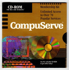 Vintage CompuServe cd-rom for Mac and Windows1995 New/Sealed