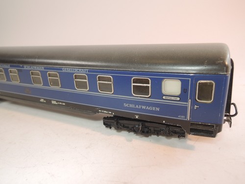 ++ SF 417 H0 Märklin 4029 Internationaler Schlafwagen 4581 CIWL blau Blech - Imagen 6 de 9