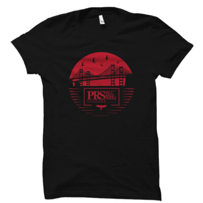 PRS Paul Reed Smith Bay Bride Tee T-Shirt, Black, Extra Large