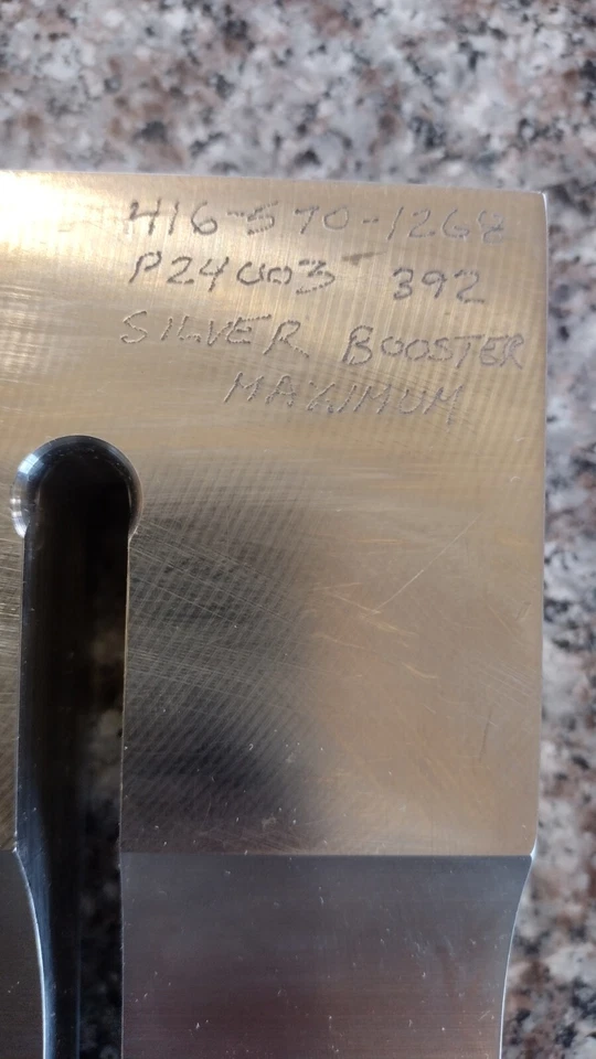 BRANSON ULTRASONIC WELDER HORN 416-570-1268 Silver Booster Maximum 5.5x5.25x1.5  - Image 2 of 4