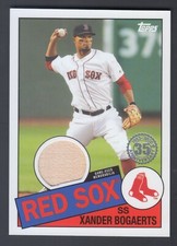2020 Topps Series 1 1985 Relic #85R-XB XANDER BOGAERTS GU RED SOX Bat Mint HTF!!