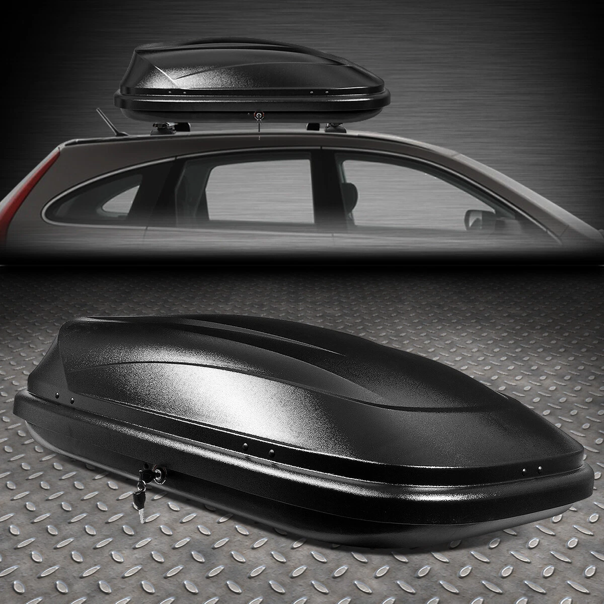 11 CUBIC FEET CAR TOP CARGO CARRIER VEHICLE ROOF MOUNT LUGGAGE