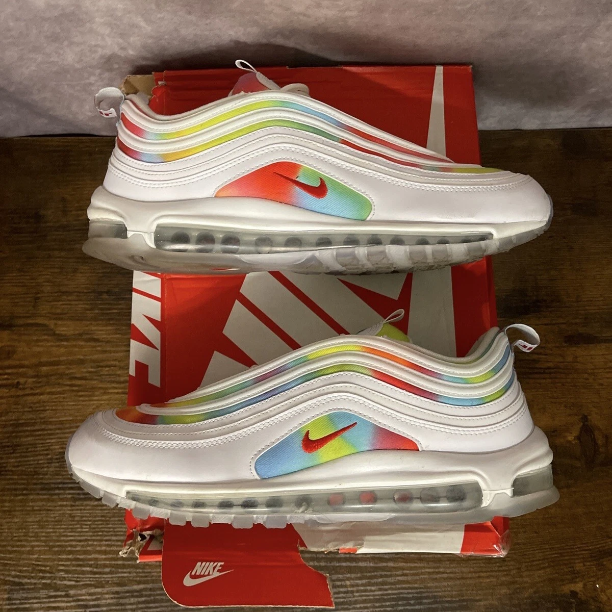 White tie dye air cheap max 97