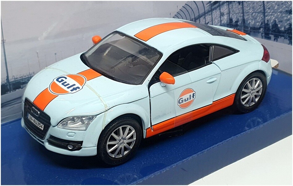 Motor Max 1/24 Scale 79645 - Audi TT Coupe (Gulf) - Lt Blue/Orange