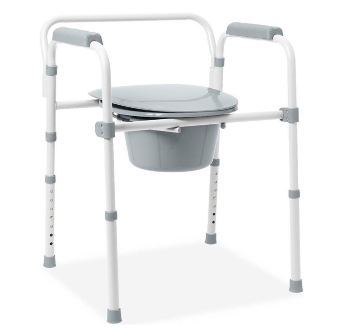 Guardian Folding 3In1 Steel Elongated Commode Part Number G1 200LX1