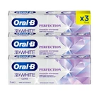 3x Oral-B 3D White Luxe Perfection Toothpaste Whitening Enamel Protect 75ml
