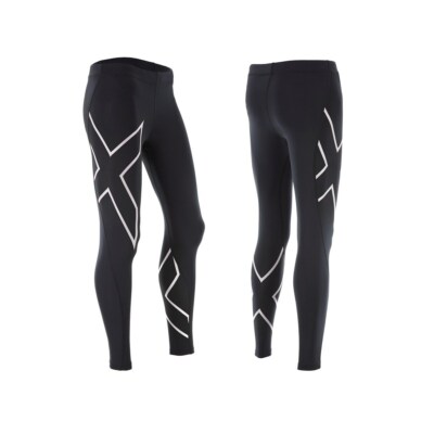 BARGAIN || 2XU Womens Compression Long Tights - Black/Silver