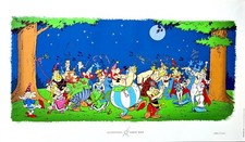 Uderzo Astérix sérigraphie en 12 couleurs 902/1000 jamais sortie carton original
