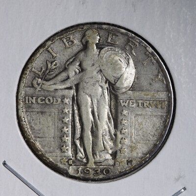 1930-S Standing Liberty Silver Quarter CHOICE XF E259 UNA