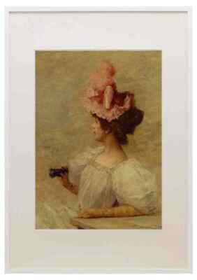 Kaemmerer Frederick Hendrik Woman With Opera Glasses A3 A4 Framed Print Picture