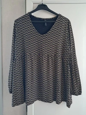 Tunique neuve taille 50-52 noir et beige - Photo 1/4