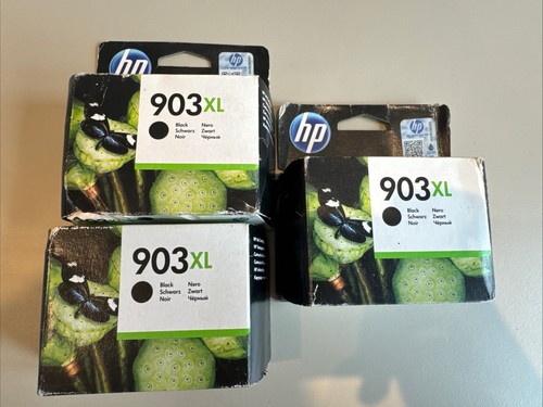 3 Original Original HP 903XL Schwarz T6M15AE Drucker Tintenpatronen