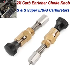 2PACK Carb Enricher Choke Adjustment Knob For S&S Shorty Super E G B Harley Carb