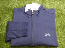 B Draddy Mens Russel Quarter-Zip Golf Pullover NGLA Logo Regal Blue Extra Large