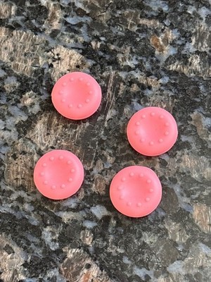 4-Pack Pink Thumbstick Grips PS 3/4/5/Xbox/Switch Pro - Anti-Slip Silicone Caps