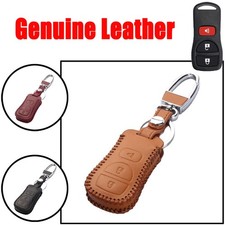 Funda de cuero genuino para llavero de coche para Nissan X-Trail Frontier Armada Murano