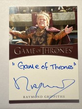 2024 Game of Thrones Legends Of The Realm RAYMOND GRIFFITHS Inscription Auto