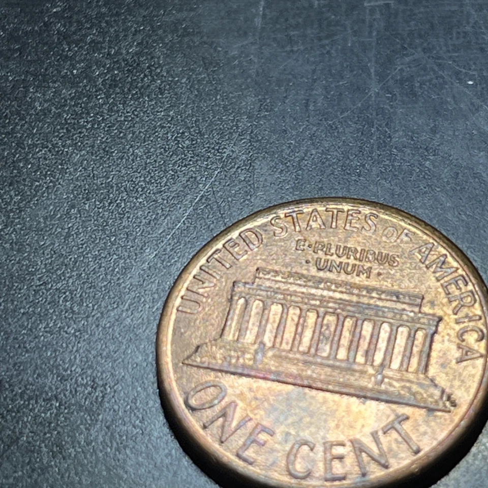 Lincoln Memorial Penny 1991 DDO errores de letras sin marca de ceca Foto 2 de 4