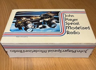 Vintage JPS John Player Special Novelty AM Radio Racing Car 1970s With Box Works