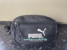 Marsupio marsupio Puma nero ricamato speedwear marsupio vintage con zip