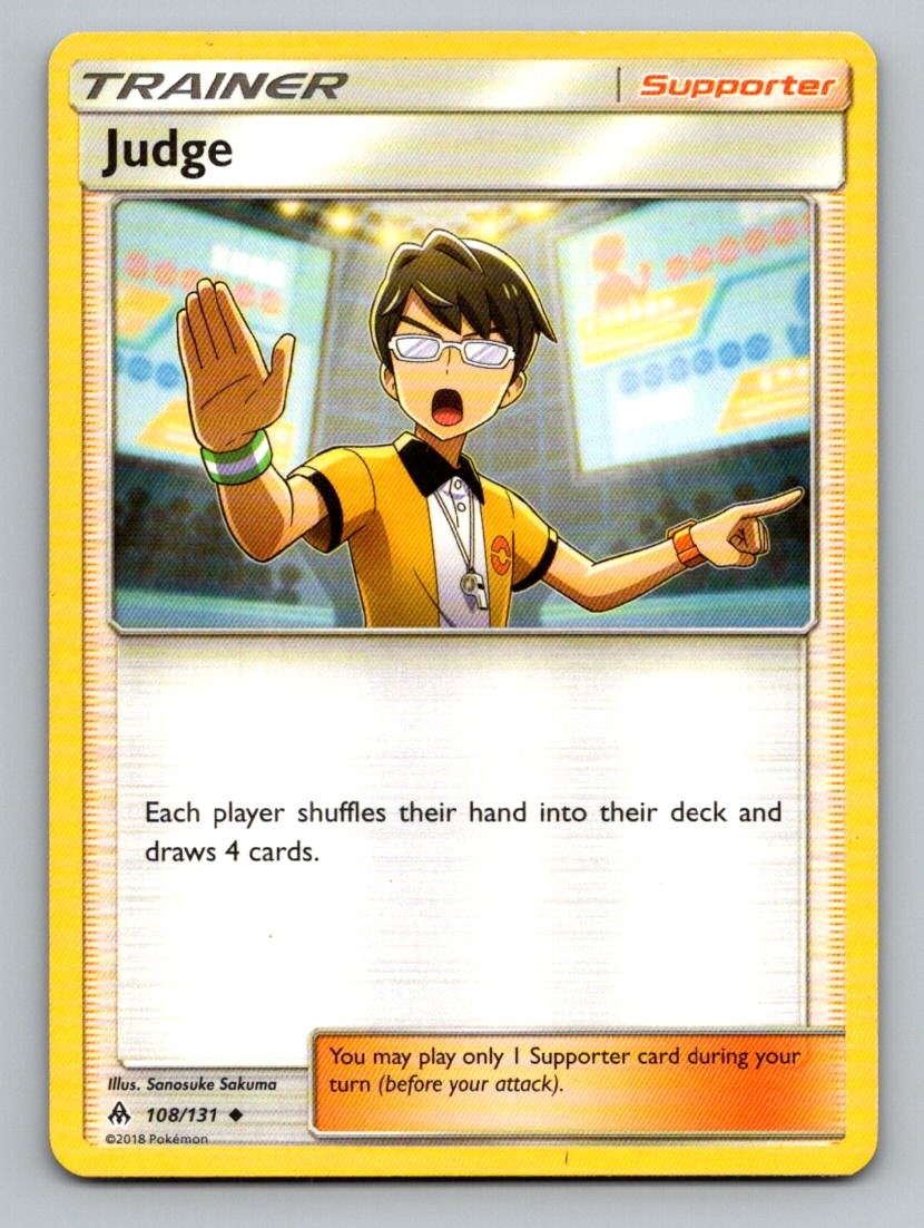 Judge 108/131 Uncommon Forbidden Light Pokemon Lightly Played