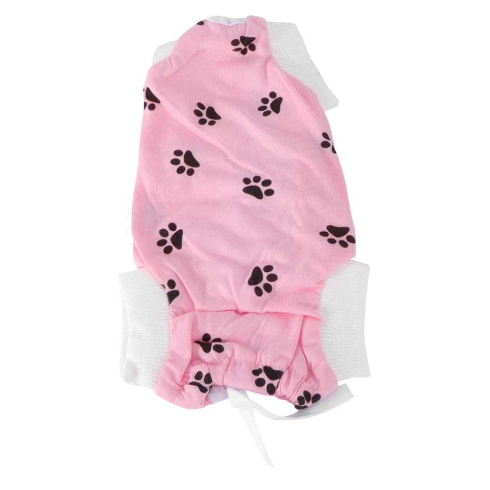 VETEMENTS Costume cane animale domestico cucciolo allattamento vestiti cappotto protezione lesioni vestito taglia S (rosa)