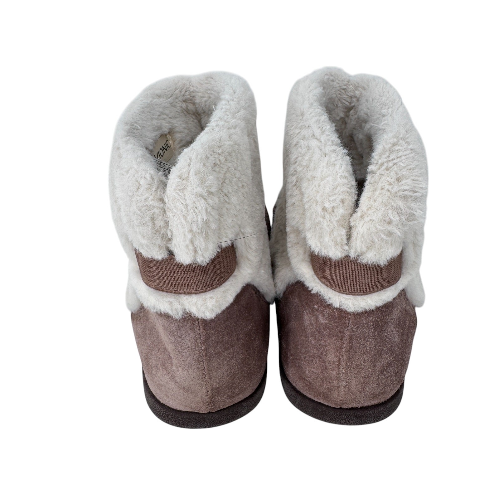 SAOLA Stivali pantofole di supporto Vionic Divine Maizie donna US 8 suola gomma marrone