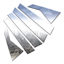 6p Stainless Steel Pillar Post Trim fits 2011-2016 Hyundai Equus by Luxury FX