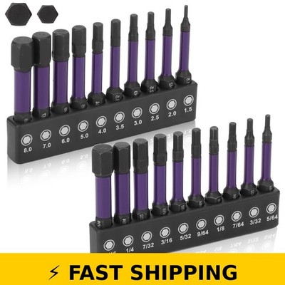 EEEkit Allen Wrench Drill Bits Set, Magnetic 1/4'' Hex-Shank