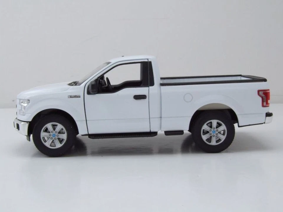 Ford F-150 Regular Cab Pick Up 2015 Blanc Modèle Réduit 1:24 Welly - Photo 3/4