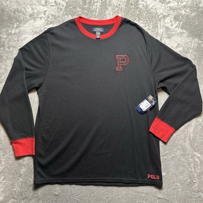 Polo Ralph Lauren Men's 2XL Thermal sleepwear Long Sleeve Black