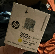 HP 202A CF502A Yellow Genuine/Original Toner Cartridge for LaserJet