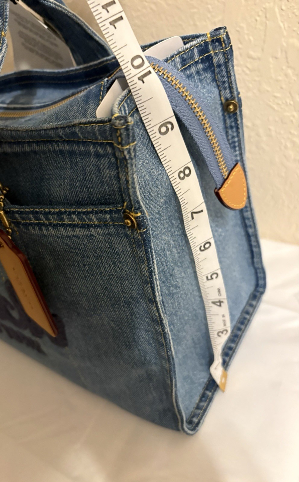 Coach Cargo Tote Crossbody Bag In Denim/Indigo CR657 - Gem