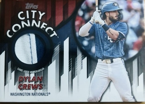 DYLAN CREWS 🔥1/10!!🔥 CITY CONNECT 2026 Topps Game Used Relic 2 COLOR W/ SEAMS!
